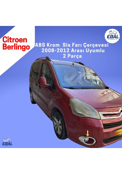 Citroen Berlingo Abs Krom Sis Farı Çerçevesi 2 Parça 2008-2012 Model Uyumlu