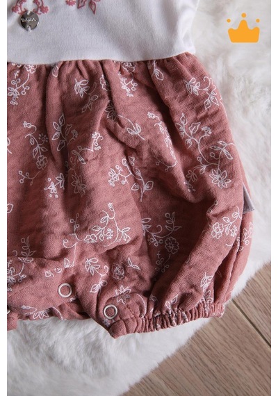 Babyhola Kız Bebek Müslin Tulum 15180 Pembe