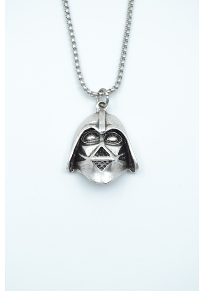 Star Wars - Darth Vader Örme Zincir Kolye Gümüş