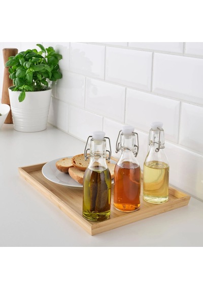 Ikea Korken 3'lü Cam Şişe 0,15 L Şeffaf