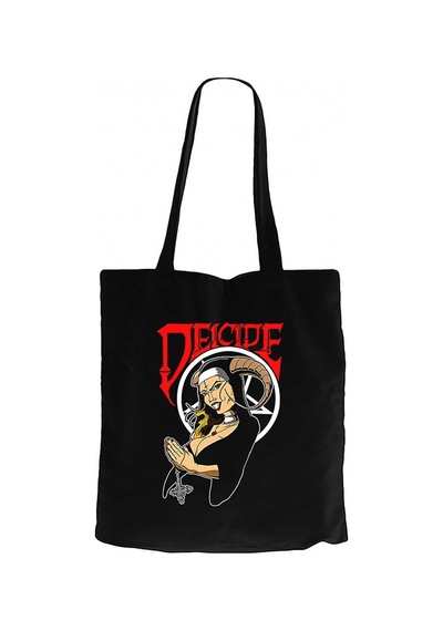 Deicide Illustrator Siyah Kanvas Bez Çanta Siyah