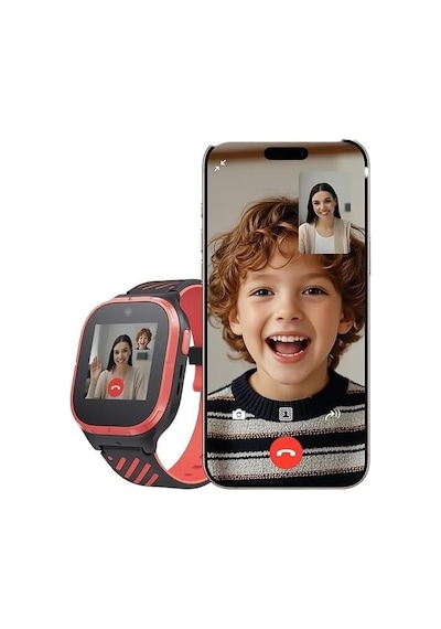 S1 Pro Akıllı Çocuk Saati Siyah-kırmızı Yok