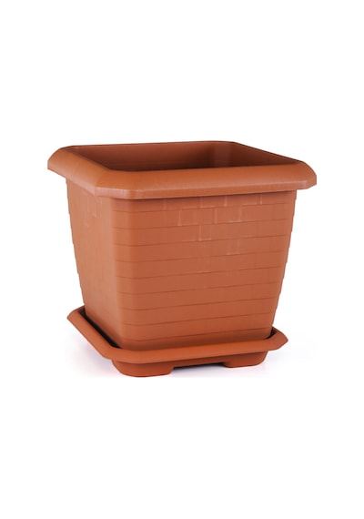 Ucuzzavm Hisar Kare Saksı 44 Lt Kiremit