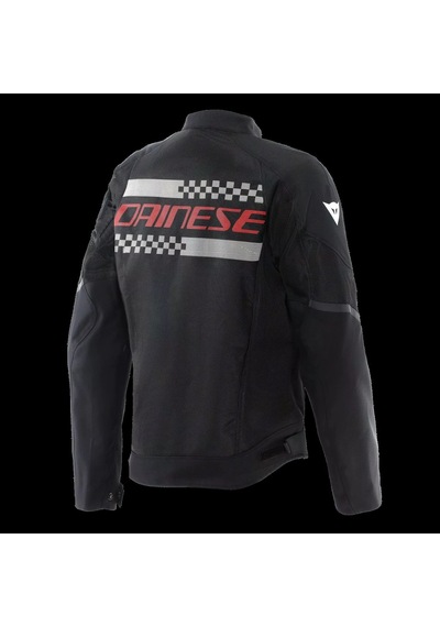 Dainese Daınese Ceket Herosphere Aır Tex Jacket Black Whıte Strıpes Red Siyah
