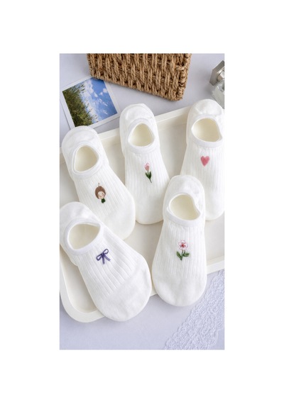 Waynap 10 Lu Paket Desenli Kadın Babet Çorap Model 1