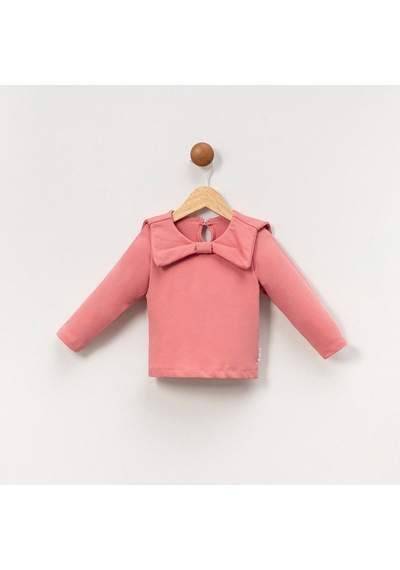 Overdo Kids Kız Çocuk 1-4 Yaş Fiyonk Yakalı Sweat Çok Renkli