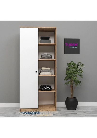 Mehtap 1 Kapılı 1 Raflı Gardrop Mdf Siyah Mehtap 1 Kapılı 1 Raflı Gardrop Mdf Siyah