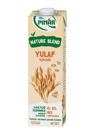 Nature Blend Bitkisel Bazlı Yulaf İçeceği 1 L Vegan Laktozsuz İlave Şekersiz X 4 Adet