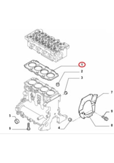 1.6 Jtd Silindir Kapak Conta 2 Çentik 0,92mm 1 Adet