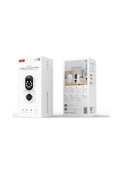 Net Kayıt Cep İzleme Canlı Akış Çift Kameralı 1080p Hd Gece Görüşlü Akıllı Wi-fi Güvenlik Kamerası Çok Renkli