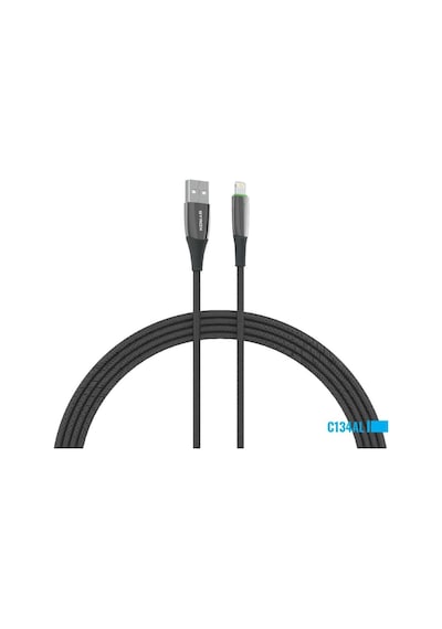 Syrox C134al Metal Ledli 2.4a Lightning Şarj & Data Kablosu