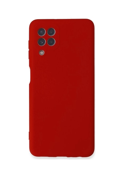 Samsung Uyumlu Galaxy A22 Uyumlu Kılıf Nano İçi Kadife Silikon - Kırmızı