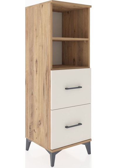 Hyperion Dolap 2 Raflı 2 Çekmeceli 44x44x134 Çam-aytaşı Çam