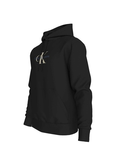 Calvin Klein Dıstressed Monologo Hoodıe Siyah