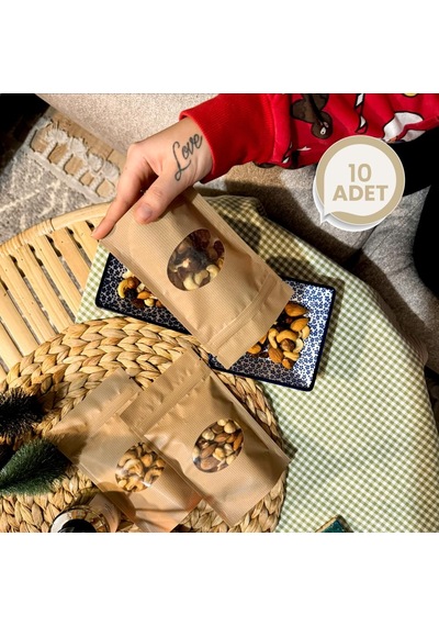 Kağıt Görünümlü Kilitli Saklama Poşeti Mini Boy 10 Adet 11x17 Cm - 200 Ml