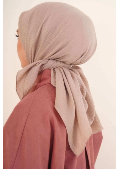 Melodi Scarf Kadın Tesettür Mio Caz Eşarp Hijab Sütlü Kahve Sütlü Kahve