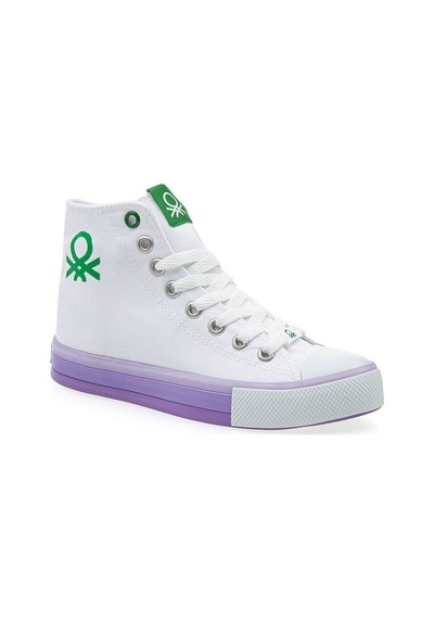United Colors Of Benetton Benetton® | Bn-30189 - 3374 Beyaz Lila - Kadın Spor Ayakkabı
