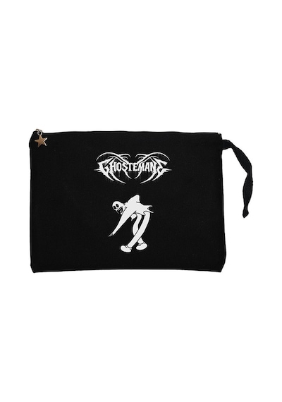 Ghostemane Classic Siyah Clutch Astarlı Cüzdan / El Çantası Siyah