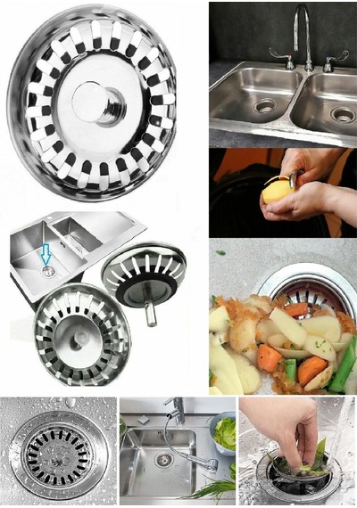 Çöpmak Paslanmaz Çelik Sifon Süzgeci 8 Cm Lavabo Evye Süzgeci Lav