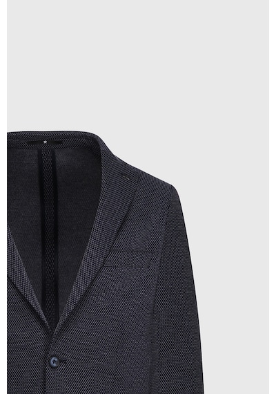 Ac&co Erkek Lacı Slim Fit Dar Kesim Mono Yaka Desenli Torba Cepli Ceket