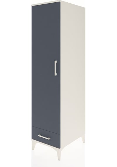 Kronos Dolap 4 Raflı Tek Çekmeceli Tek Kapaklı 44x59x182 Aytaşı-antrasit Aytası