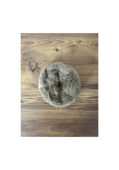 Düz Renk Peluş Lastik Toka Kahverengi - 790144688 Kahverengi