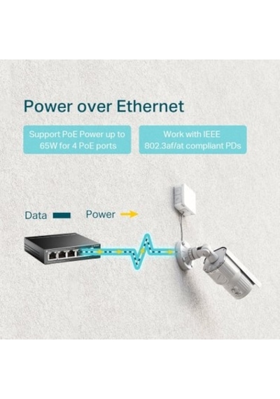 Tp-link Tl-sg1005p 5 Port 4 Port Poe+ 10-100-1000 Mbps Switch Çelik