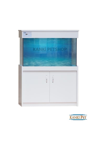 Kanki Pet 100 CM Mobilyalı Lüks Akvaryum Kumandalı Led Aydınlatma