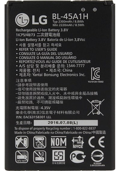 LG Uyumlu K10 K430 Batarya 2300 Mah Bl-451H