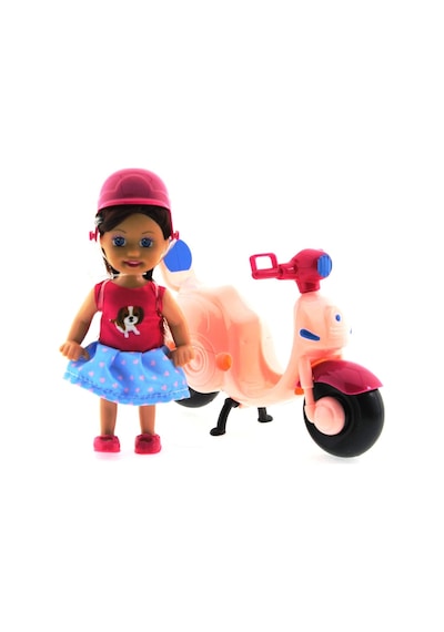 Cute Doll Mini Bebek Ve Pembe    Vespa