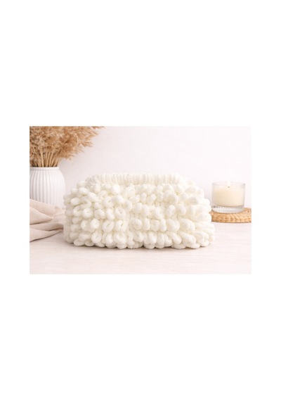 Melonndesign Kadın Portföy Puffy Çanta Krem 35 24 Cm Kırmızı