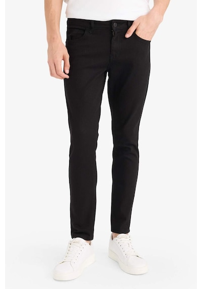 Defacto Carlo Skinny Fit Ekstra Dar Kalıp Normal Bel Ekstra Dar Paça Jean Pantolon R8763az25aunm40 Siyah