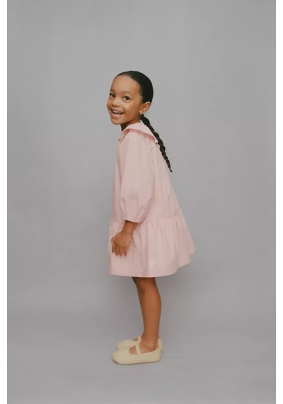 Poala Kids Pembe Fiyonk Elbise