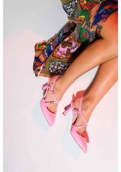 Luvishoes Coje Pembe Rugan Kadın Sivri Burun İnce Topuklu Ayakkabı Pembe Luvishoes Coje Pembe Rugan Kadın Sivri Burun İnce Topuklu Ayakkabı Pembe