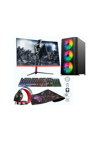 Ramtech Chimera X10 i5-9400F 16 GB 1 TB HDD+256 GB SSD RX580 23.6" Dos Masaüstü Oyuncu Bilgisayarı