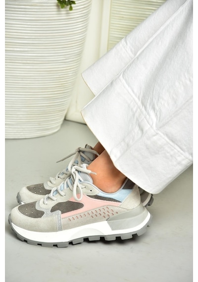 Fox Shoes S312212809 Gri Spor Ayakkabı Sneakers Gri