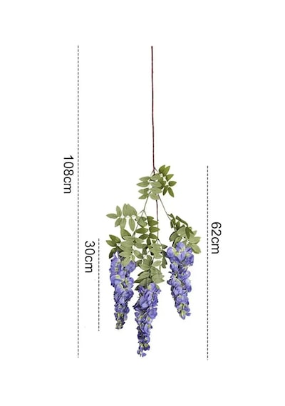 Yapay Salkım Akasya 3 Dallı 108 Cm Mor