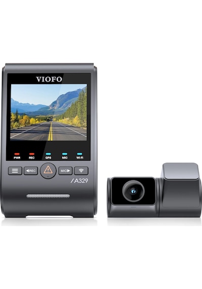 Viofo A329s 2 Kameralı Ön+arka 4k 60fps+2k Wi-fi 6 Hdr Sony Starvıs 2 Sensör Gps'li Ssd Destekli Araç Kamerası