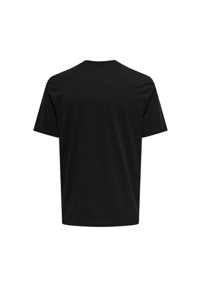 Only & Sons Erkek T Shirt 22028147 Siyah Siyah