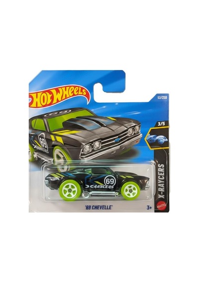 Hot Wheels X Raycers 69 Chevelle Jjj23 Siyah - Yeşil