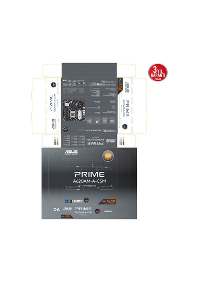 Asus Prıme A620am-a-csm Ddr5 7600mhz Oc M.2 Am5