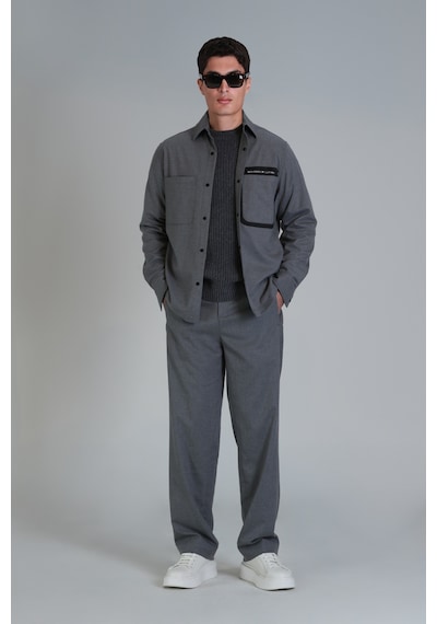 Lufian Honer Spor Erkek Chino Pantolon Slim Fit Gri Gri 112190328100150 Gri