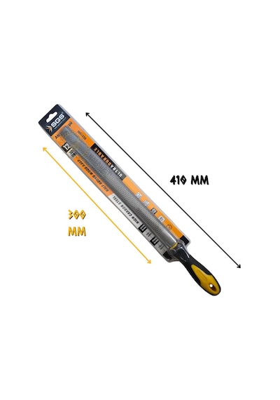 Sgs Saplı Ahşap Törpü Yarım Yuvarlak 12" 300 Mm.