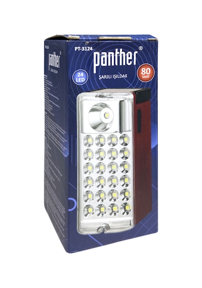 Panther Pt-3124 24 Ledli Şarj Edilebilir Işıldak Beyaz