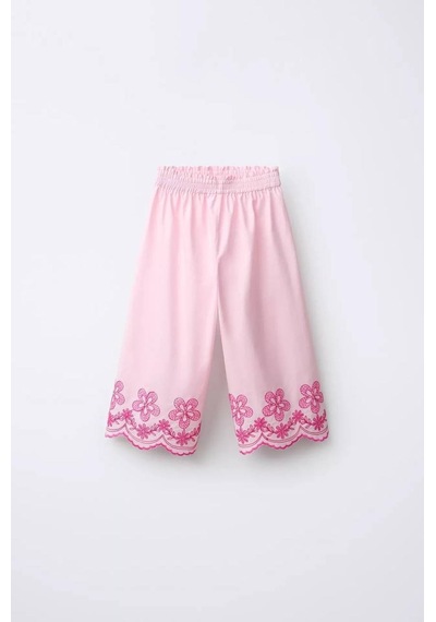 Miniko Kids Kız Çocuk Lazer Kesim Pantolonlu Takım Pembe