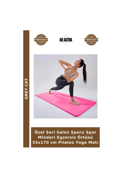 Özel Seri Salon Sporu Spor Minderi Egzersiz Örtüsü 55x170 Cm Pilates Yoga Matı Çok Renkli