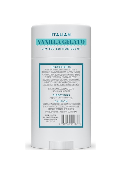 Native Italian Vanilla Gelato Alüminyumsuz Stick Deodorant 75gr