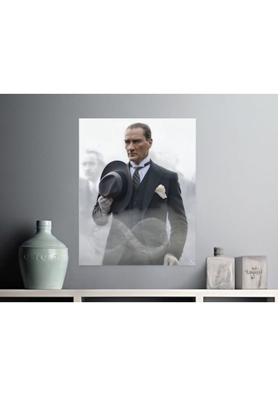 Renkli Atatürk Tablo Canvas Duvar Dekarasyon Kanvas Duvar Süsü Ölçü Seçmeyi Unutmayınız: