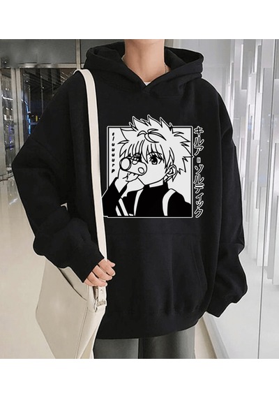 Anime Hunter x Hunter Killua Kapşonlu Sweatshirt