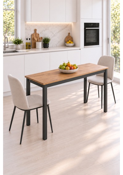 Sehpol Balkon Masası 120x45x73 Cm Antrasit - Atlantik Çam